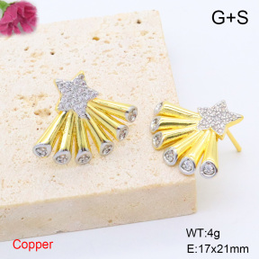 F6E405502bbov-L017  Fashion Copper Earrings