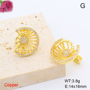 F6E405504vbmb-L017  Fashion Copper Earrings