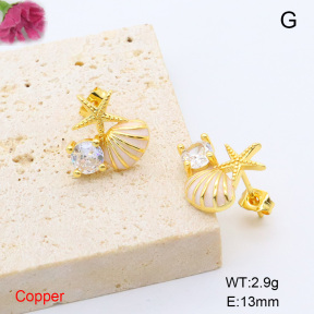F6E405505ablb-L017  Fashion Copper Earrings