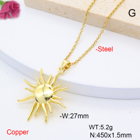 F6N200829vaia-L017  Fashion Copper Necklace
