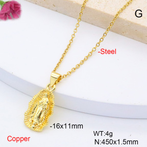 F6N200831vaia-L017  Fashion Copper Necklace