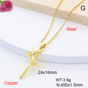 F6N200832vaia-L017  Fashion Copper Necklace