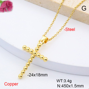 F6N200833vaia-L017  Fashion Copper Necklace