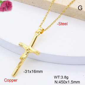 F6N200834vaia-L017  Fashion Copper Necklace