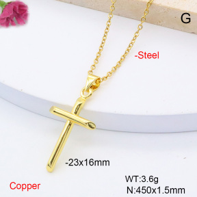 F6N200836vaia-L017  Fashion Copper Necklace