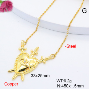 F6N200837avja-L017  Fashion Copper Necklace