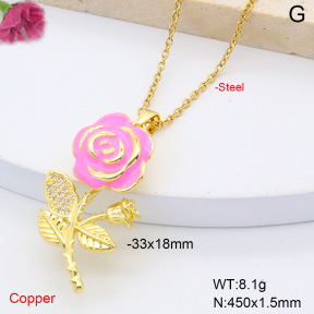 F6N301318baka-L017  Fashion Copper Necklace