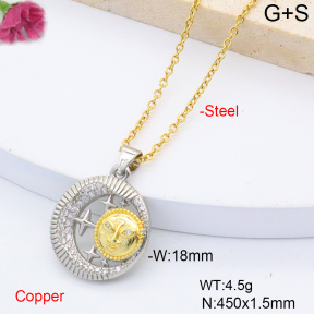 F6N408432vbmb-L017  Fashion Copper Necklace