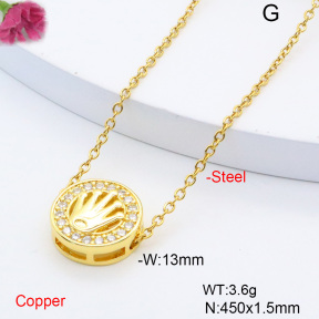 F6N408433avja-L017  Fashion Copper Necklace