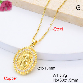F6N408434aajl-L017  Fashion Copper Necklace