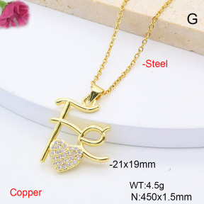 F6N408435avja-L017  Fashion Copper Necklace