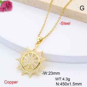 F6N408436aajl-L017  Fashion Copper Necklace