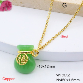 F6N408450vail-L017  Fashion Copper Necklace