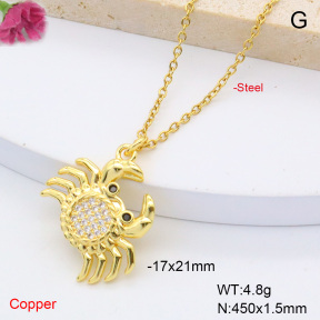 F6N408461vail-L017  Fashion Copper Necklace