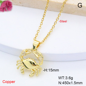 F6N408462vail-L017  Fashion Copper Necklace