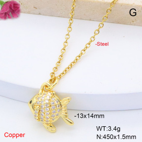F6N408464vail-L017  Fashion Copper Necklace