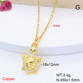 F6N408465vail-L017  Fashion Copper Necklace