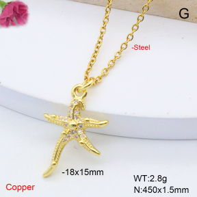 F6N408469avja-L017  Fashion Copper Necklace