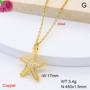 F6N408470avja-L017  Fashion Copper Necklace