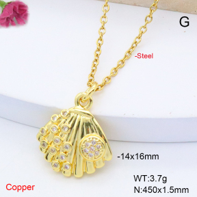 F6N408473aajl-L017  Fashion Copper Necklace