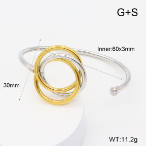 GEB000774vhkb-066  Handmade Polished  Stainless Steel Bangle  BC25050033B-PS