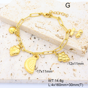 6B2004340vhmv-908  Stainless Steel Bracelet