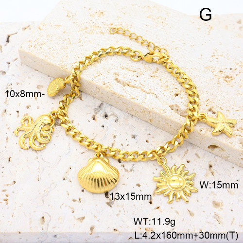 6B2004351vhmv-908  Stainless Steel Bracelet  nostock