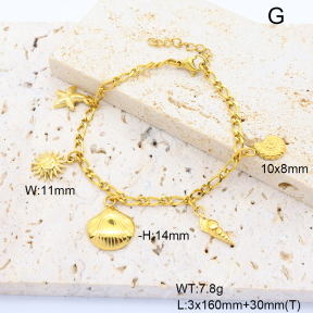 6B2004352vhmv-908  Stainless Steel Bracelet