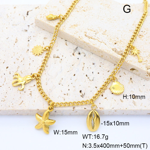 6N2005101aija-908  Stainless Steel Necklace  nostock