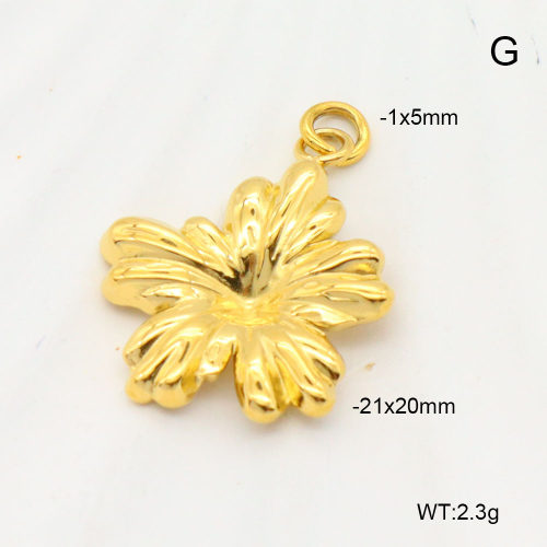 6P2001830vaii-G029  18K PVD  Stainless Steel Pendant  nostock