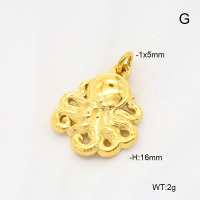 6P2001833aahn-G029  18K PVD  Stainless Steel Pendant