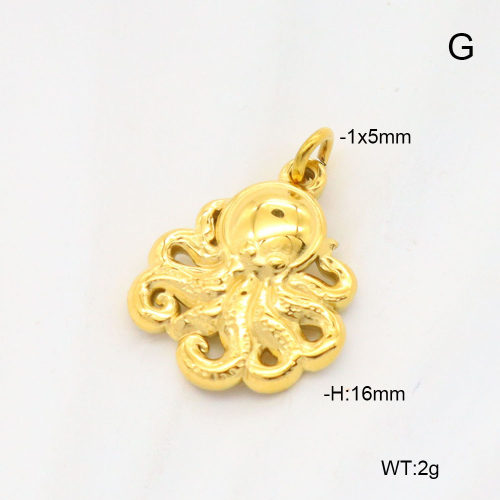 6P2001833aahn-G029  18K PVD  Stainless Steel Pendant  nostock