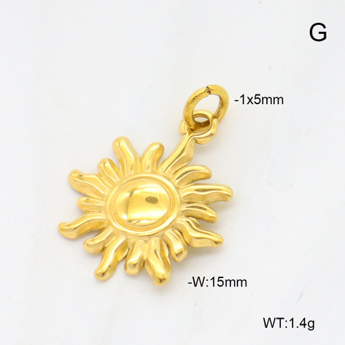 6P2001834aahn-G029  18K PVD  Stainless Steel Pendant  nostock