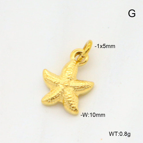 6P2001835aahn-G029  18K PVD  Stainless Steel Pendant  nostock
