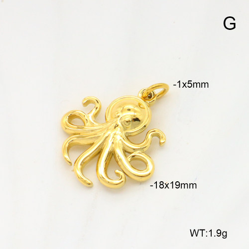 6P2001838aahn-G029  18K PVD  Stainless Steel Pendant  nostock