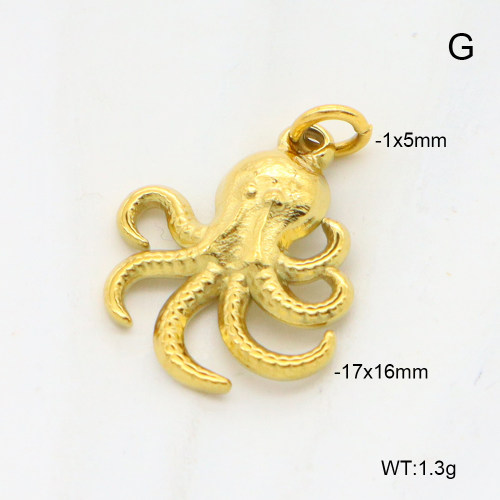 6P2001840aahn-G029  18K PVD  Stainless Steel Pendant  nostock