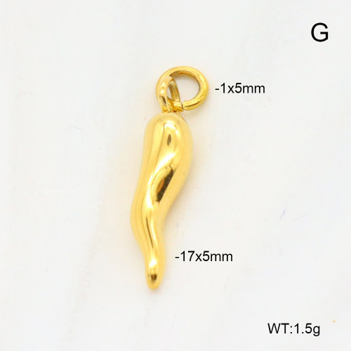 6P2001842aahm-G029  18K PVD  Stainless Steel Pendant  nostock