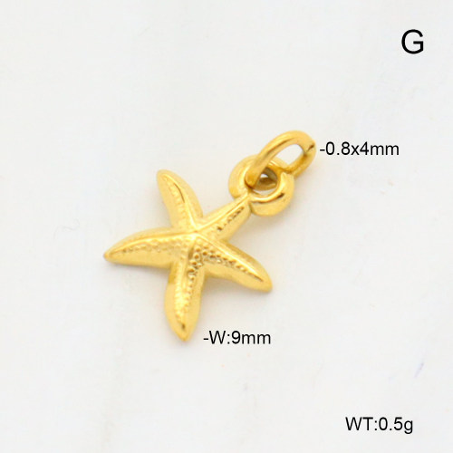 6P2001843vahk-G029  18K PVD  Stainless Steel Pendant  nostock