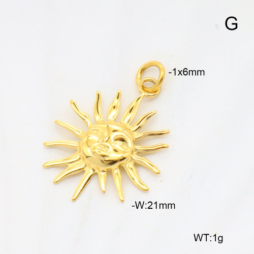 6P2001849aahp-G029  18K PVD  Stainless Steel Pendant  nostock