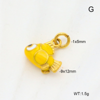 6P3000351vail-766  18K PVD Enamel  Stainless Steel Pendant  nostock