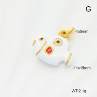6P3000353vail-766  18K PVD Enamel  Stainless Steel Pendant  nostock