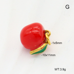6P3000355vail-766  18K PVD Enamel  Stainless Steel Pendant