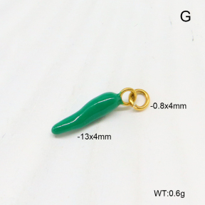 6P3000360vail-G029  18K PVD Enamel  Stainless Steel Pendant