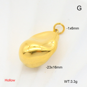 GEP000083aakl-066  18K PVD,Handmade Polished  Stainless Steel Pendant