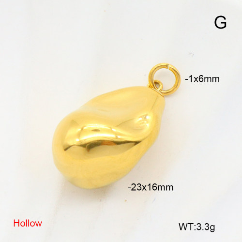 GEP000083aakl-066  18K PVD,Handmade Polished  Stainless Steel Pendant  nostock