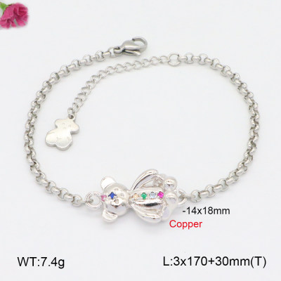 TB2000996vhkb-J82  Fashion Copper Bear Bracelets