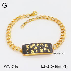 TB2001027bhia-393  SS Bear Bracelets