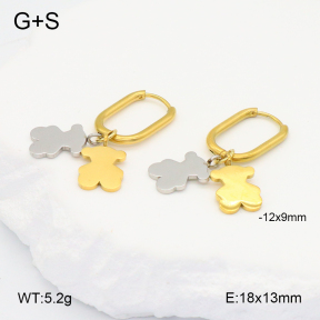 TE2000510vhha-659  SS Bear Earrings