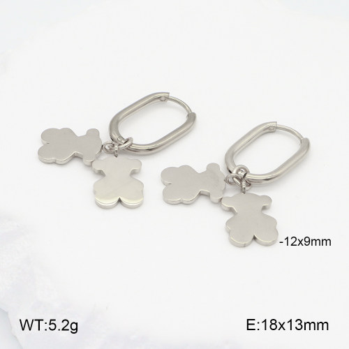 TE2000512vbpb-659  SS Bear Earrings