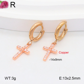 TE2000514vhmv-J82  Fashion Copper Bear Earrings